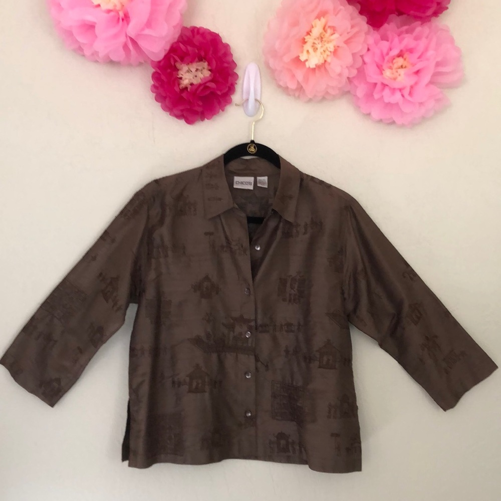 Chico’s 100% Silk Top Size 0